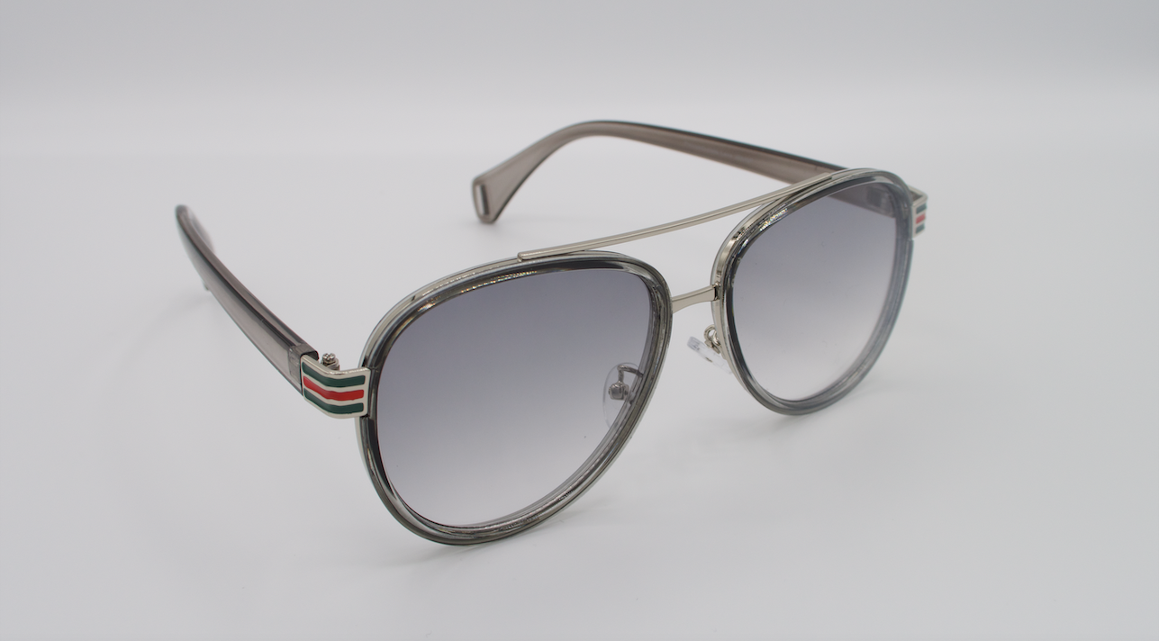 Stylish Framed Sunglasses with Light Tinted Lens