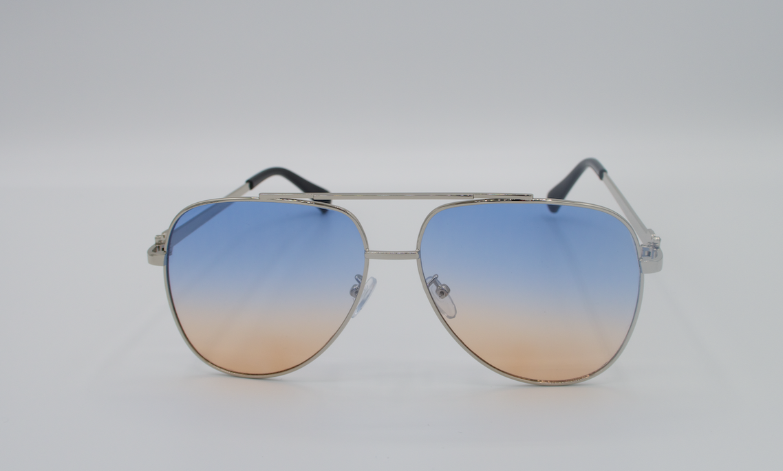 Aviator Gold Metal Frame Tinted Lens